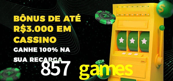 857 games melhor bônus de depósito